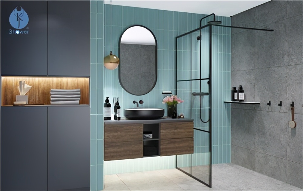 開(kāi)放式淋浴房